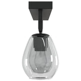 Ceiling Spotlight Black 70 x 13 x 26 cm Glass and metal 42001221
