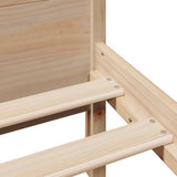 Bed Frame without Mattress 135x190 cm Double Solid Wood Pine 855606
