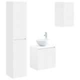 Bathroom Furniture Set 3 pcs White 33 x 34.5 x 160 cm 3406063
