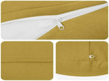 Cushion with Pillow HEERLEN 6 pcs Light Green Fabric 929328