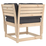 6 Piece Garden Sofa Set with Cushions Solid Wood Pine 3217040