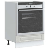 Oven Cabinet Porto Concrete Grey Engineered Wood 854001