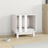 Dog House White 50x40x52 cm Solid Wood Pine 822472