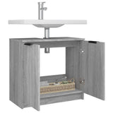Bathroom Cabinet Grey Sonoma 64.5x33.5x59 cm Engineered Wood 817064