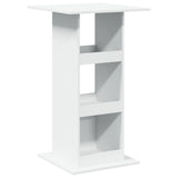 ZNTS Bar Table with Storage White 60x60x102 cm Engineered Wood 854328