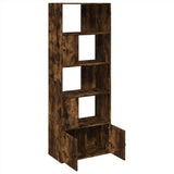 Bookcase Smoked Oak 70x36x189 cm Engineered Wood 3295321
