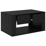 Coffee Table Black Oak 80 x 50 x 40 cm Engineered Wood 881131