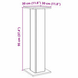 Speaker Stands 2 pcs Artisian Oak 30x30x95 cm Engineered Wood 852680
