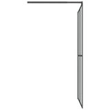 Walk-in Shower Screen 100x195cm Dark Tempered Glass 151886