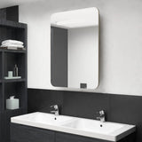326507 LED Bathroom Mirror Cabinet Oak 60x11x80 cm