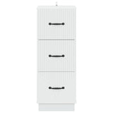 Drawer Cabinet White 33 x 34.5 x 87 cm Engineered Wood 895305