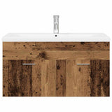 Sink Cabinet with Built-in Basin Old Wood Engineered Wood 3328909