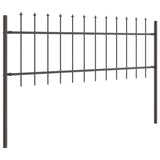 Garden Fence Grey 5.1 x 0.6 m Powder-coated steel 3334048
