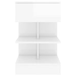 Bedside Cabinets 2 pcs High Gloss White 40x35x65 cm 808661