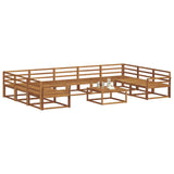 Outdoor Sofa Set 10 pcs Natural Solid Acacia Wood 3368202