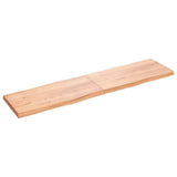 Table Top Light Brown 200x50xcm Treated Solid Wood Live Edge 363983