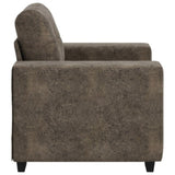 Sofa Chair with Cushion Dark grey Faux leather 4105109