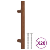 Cabinet Handles 20 pcs Bronze 96 mm Stainless Steel 3203612