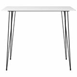 7 Piece Bar Set White and Black 3057415