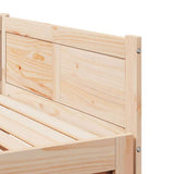 Pull-out Day Bed Brown 203.5 x 184 x 56.5 cm Solid Pine Wood 834678
