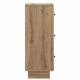Drawer Cabinet Artisan Oak 33 x 34.5 x 90 cm Engineered Wood 893934