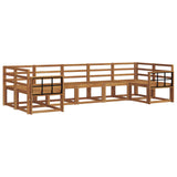 Outdoor Sofa Set 7 pcs Natural Solid Acacia Wood 3366927