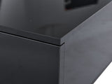 Led Coffee with 2 Drawer Storage, High Gloss Coffee for Living Room Unique Shape Centre N605P287896B