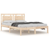 Bed Frame without Mattress 140x200 cm Solid Wood 3105535