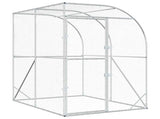 Chicken Coop Silver 200 x 100 x 215 cm Galvanised Steel 42042534