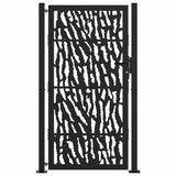 Garden Gate Black 100x175 cm Steel Trace Design 4100982