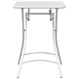 Bistro Table White 55 x 55 x 72.5 cm Powder-coated Steel 42002944