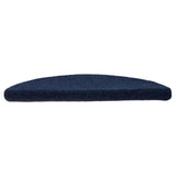 Stair Mats Self-adhesive 30 pcs 56x17x3 cm Navy Half Round 3365689