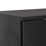 Sideboard Black Engineered Wood 71 x 35 x 80 cm Sideboard 283716