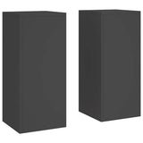 Plant Stand 2 pcs Black 24 x 24 x 55 cm Steel 865813