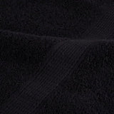 12 Piece Premium Towel Set SOLUND Black 600 gsm 137582