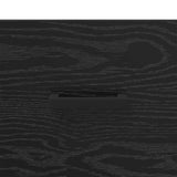 Bedside Cabinet Black Oak 40 x 40 x 66 cm Engineered Wood 882118