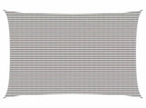 Sunshade Sail Light Grey and White 6 x 7 m HDPE 42032959