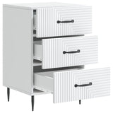 Bedside Cabinet White 43 x 41 x 66.5 cm Engineered Wood 894785