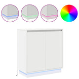 LED Sideboard for White 71 x 34.5 x 75 cm Engineered Wood 869642