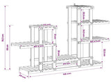 Plant Stand Natural 118 x 25 x 96.5 cm Solid Acacia Wood 903090