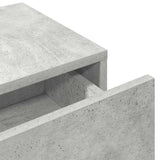 Wall Shelf with Drawers Concrete Grey 80x33x17 cm Engineered Wood 859980