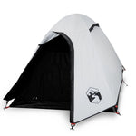 ZNTS Camping Tent Dome 2-Person White Blackout Fabric Waterproof 94330