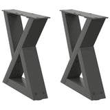 Coffee Table Legs 2 pcs Anthracite 30x cm Steel 4012678