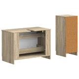 2 Piece Bathroom Cabinet Set UTRECHT Sonoma Oak Engineered Wood 3417731