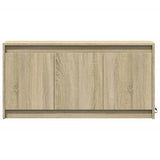 TV Cabinet with LED Sonoma Oak 100x34x50 cm Engineered Wood 852210