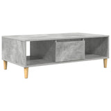Coffee Table Concrete Grey 102 x 55 x 35 cm Engineered Wood 876192