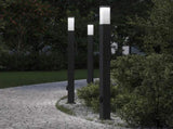 Bollard Lights with Outlet 3 pcs 110 cm Black IP44 4006088