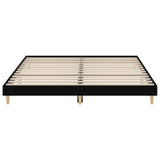 Bed Frame without Mattress Black 200x200 cm Engineered Wood 832006