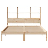 Bookcase Bed without Mattress 150x200 cm King Size Solid Wood Pine 3321589