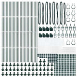 Fence Post Other 52 pcs Silver 3.2 x 3.2 x 88.5 cm Steel 3350234